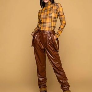 Medium Trousers with suspenders + long sleeve mesh top